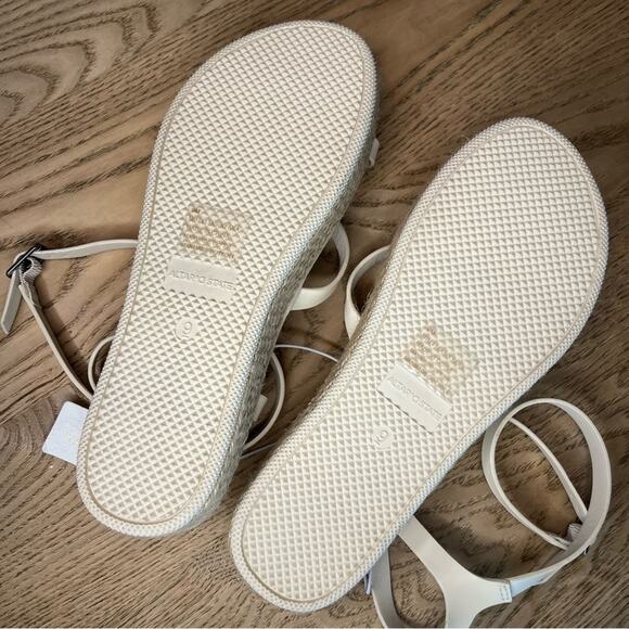 New! Altar’d State Kyara Strappy Platform Sandals Ankle Wrap Natural Women’s 9 - Picture 8 of 10